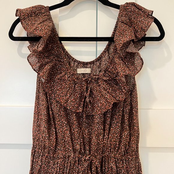 Doen Yarrow Ruffle Floral Dress- Size S - Picture 4 of 8